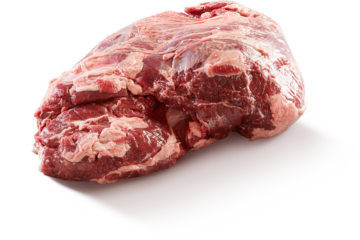 Achterbout zonder been voor braadstuk, rollade, ham, satévlees of als mager stoofvlees